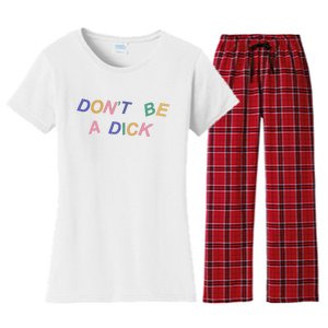 Don't Be A Dick Women's Flannel Pajama Set