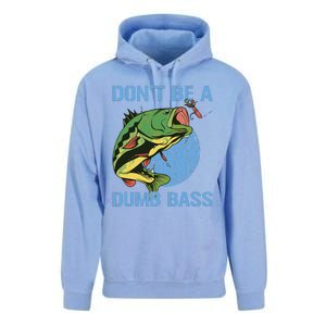 DonT Be A Dumb Bass Funny Fishing Dont Be A Dumb Bass Unisex Surf Hoodie