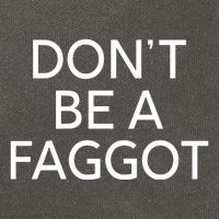 DonT Be A Faggot Cotton Canvas Backpack