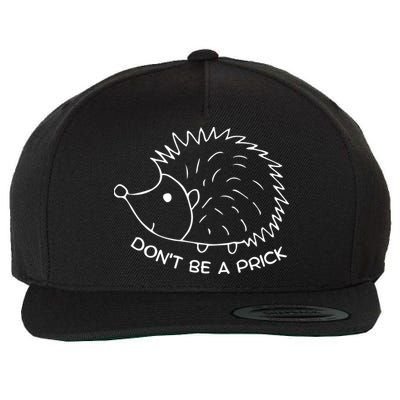 Don't Be A Prick Funny Hedgehog Cute Hedgehog Wool Snapback Cap