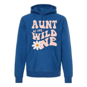 Daisy Birthday Aunt Wild One Boho 1st Birthday Matching Tee Gift Premium Hoodie