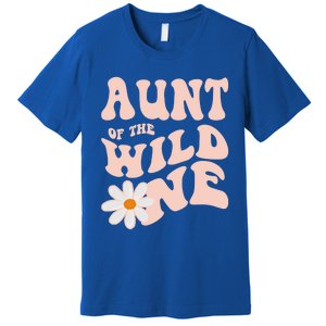 Daisy Birthday Aunt Wild One Boho 1st Birthday Matching Tee Gift Premium T-Shirt