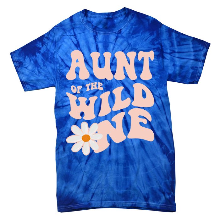 Daisy Birthday Aunt Wild One Boho 1st Birthday Matching Tee Gift Tie-Dye T-Shirt