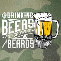 Drinking Beers And Growing Beards Funny Drinking Party Legacy Tie Dye Trucker Hat