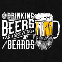 Drinking Beers And Growing Beards Funny Drinking Party Ladies PosiCharge Tri-Blend Wicking Tank
