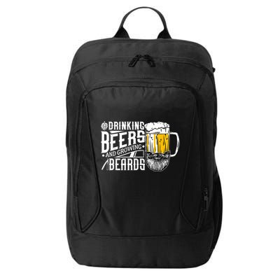 Drinking Beers And Growing Beards Funny Drinking Party City Backpack