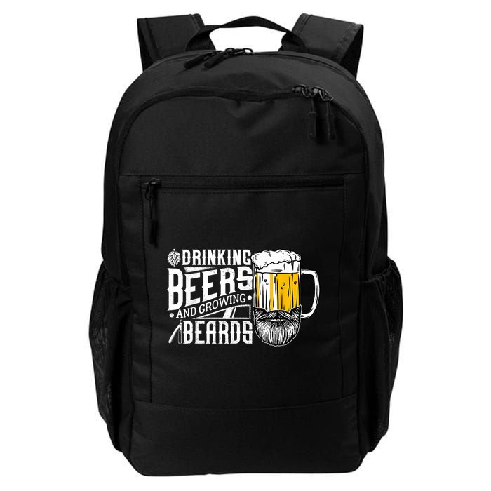 Drinking Beers And Growing Beards Funny Drinking Party Backpack
