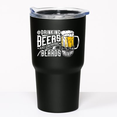 Drinking Beers And Growing Beards Funny Drinking Party Tumbler