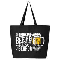 Drinking Beers And Growing Beards Funny Drinking Party 25L Jumbo Tote