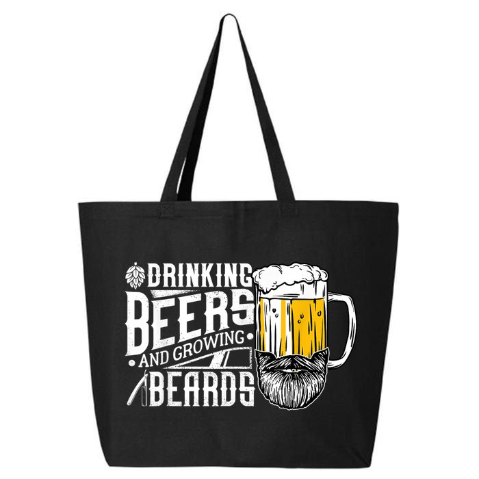 Drinking Beers And Growing Beards Funny Drinking Party 25L Jumbo Tote