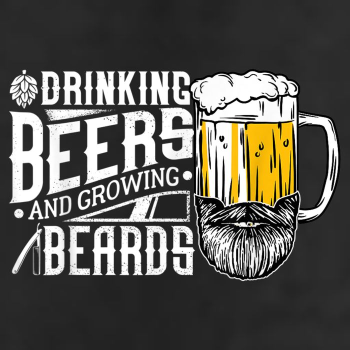 Drinking Beers And Growing Beards Funny Drinking Party Trucker Hat