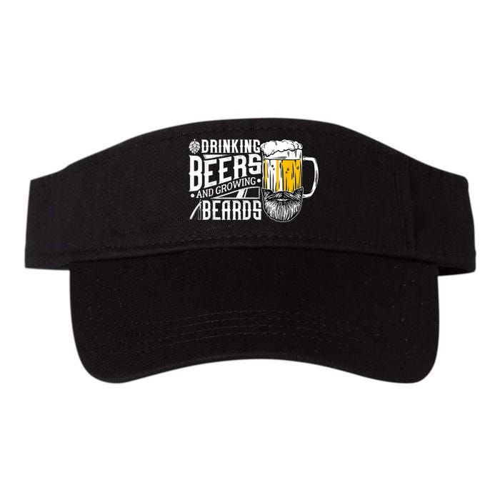 Drinking Beers And Growing Beards Funny Drinking Party Visor