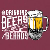 Drinking Beers And Growing Beards Funny Drinking Party 16oz Travel Tumbler