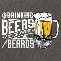 Drinking Beers And Growing Beards Funny Drinking Party Cotton Canvas Backpack