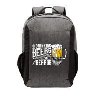 Drinking Beers And Growing Beards Funny Drinking Party Vector Backpack