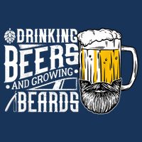 Drinking Beers And Growing Beards Funny Drinking Party Infant Baby Jersey Bodysuit