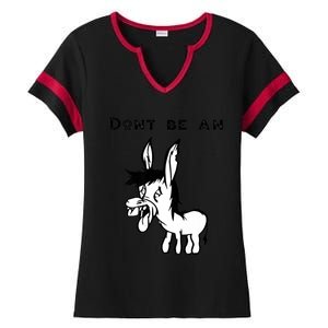 Don't Be A Donkey Ladies Halftime Notch Neck Tee