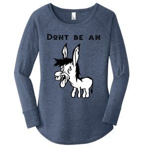 Don't Be A Donkey Women's Perfect Tri Tunic Long Sleeve Shirt