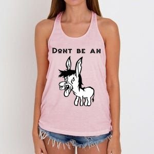 Don't Be A Donkey Women's Knotted Racerback Tank