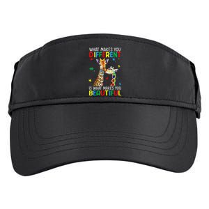 Different Beautiful Autism Awareness Puzzle Piece Giraffe Adult Drive Performance Visor