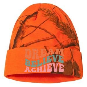 Dream Believe Achieve Retro Quote Kati Licensed 12" Camo Beanie