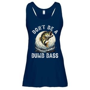 DonT Be A Dumb Bass Funny Fishing Joke For Dad Ladies Essential Flowy Tank