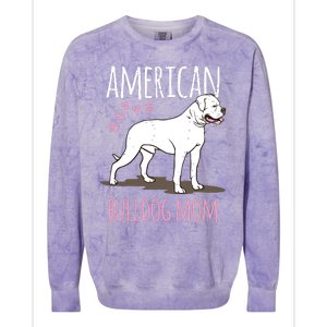 Dog Breed American Bulldog Mama Bulldog Colorblast Crewneck Sweatshirt