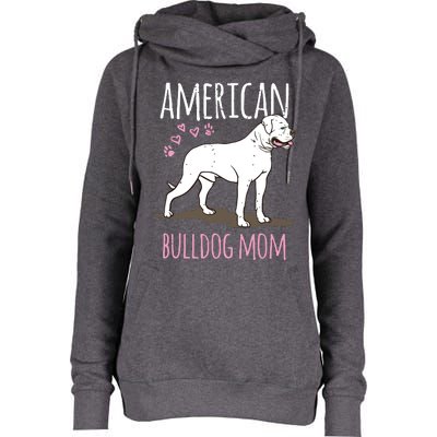 Dog Breed American Bulldog Mama Bulldog Womens Funnel Neck Pullover Hood