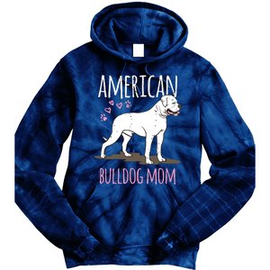 Dog Breed American Bulldog Mama Bulldog Tie Dye Hoodie