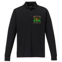 Dont Be An Assquatch Performance Long Sleeve Polo