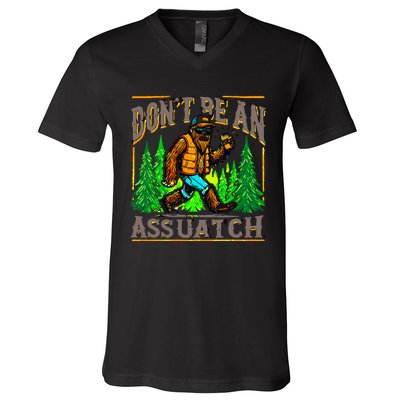 Dont Be An Assquatch V-Neck T-Shirt