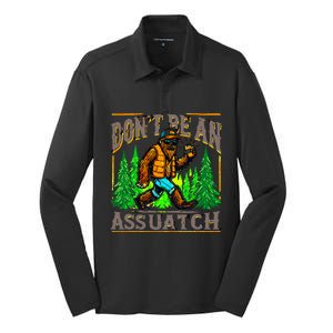 Dont Be An Assquatch Silk Touch Performance Long Sleeve Polo