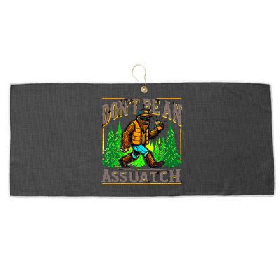 Dont Be An Assquatch Large Microfiber Waffle Golf Towel
