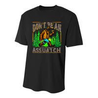 Dont Be An Assquatch Youth Performance Sprint T-Shirt