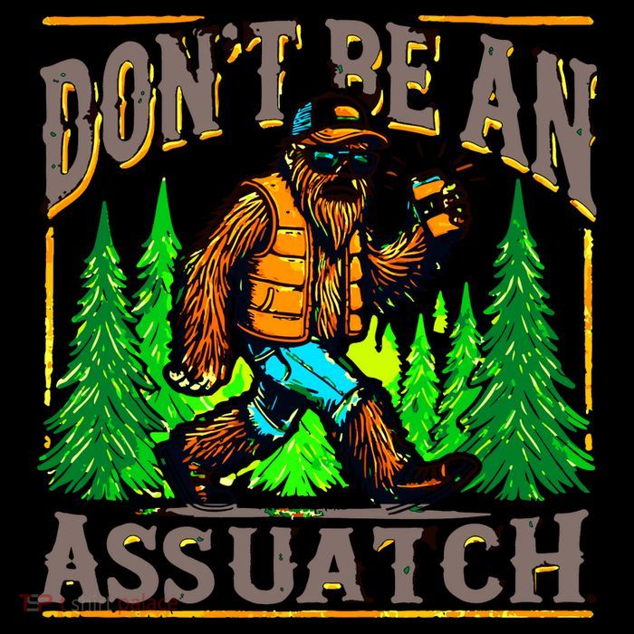Dont Be An Assquatch Youth Performance Sprint T-Shirt