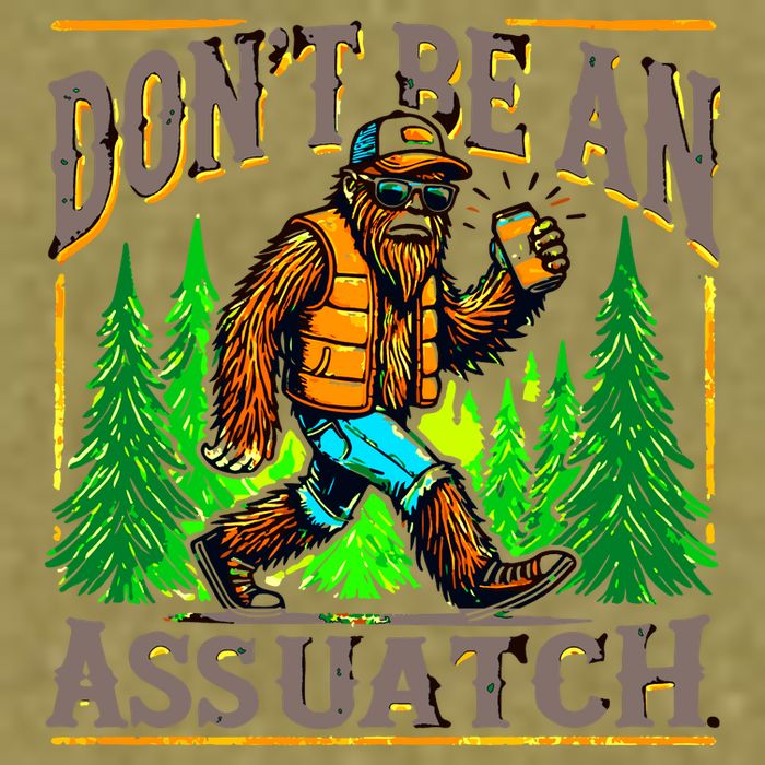 Dont Be An Assquatch Garment-Dyed Women's Muscle Tee