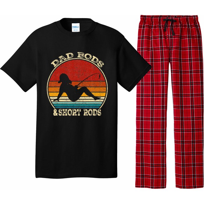 Dad Bods And Short Rods Funny Fishing Lovers Pajama Set