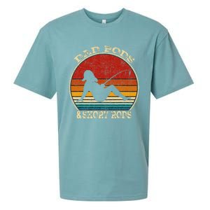 Dad Bods And Short Rods Funny Fishing Lovers Sueded Cloud Jersey T-Shirt