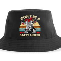 Don't Be A Salty Heifer cows lover gift vintage farm Sustainable Bucket Hat