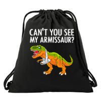 Dinosaur Broken Arm For Hand Wrist Injury  Drawstring Bag