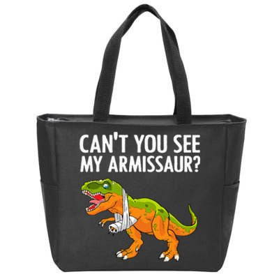 Dinosaur Broken Arm For Hand Wrist Injury  Zip Tote Bag