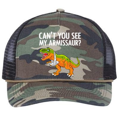 Dinosaur Broken Arm For Hand Wrist Injury  Retro Rope Trucker Hat Cap