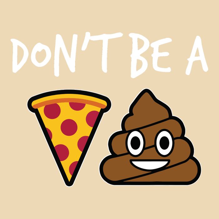 Dont Be A Pizza Shit Funny Drawstring Bag