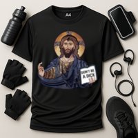 Don't Be A Dick Jesus Book Meaningful Gift Cooling Performance Crew T-Shirt