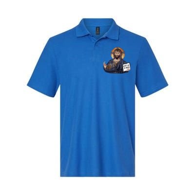 Don't Be A Dick Jesus Book Meaningful Gift Softstyle Adult Sport Polo