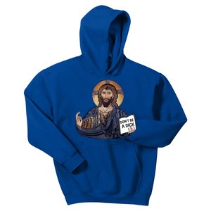 Don't Be A Dick Jesus Book Meaningful Gift Kids Hoodie