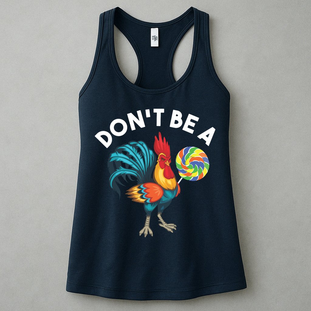Dont Be A Cook Sucker Chicken Lollipop Sarcastic Humor Womens Tank Top