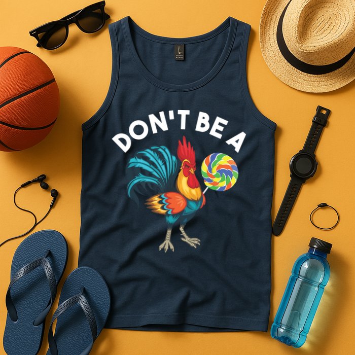 Dont Be A Cook Sucker Chicken Lollipop Sarcastic Humor Tank Top