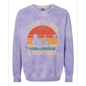 Dad Bods And Short Rods Funny Fishing Lovers Colorblast Crewneck Sweatshirt