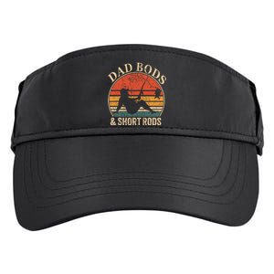 Dad Bods And Short Rods Funny Fishing Lovers Adult Drive Performance Visor